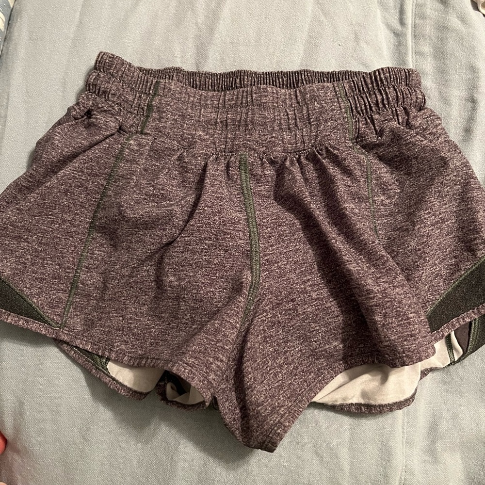 Lululemon gray hotty hot shorts size 4!